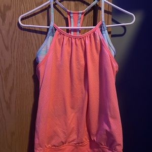 ivivva bright pink tank top